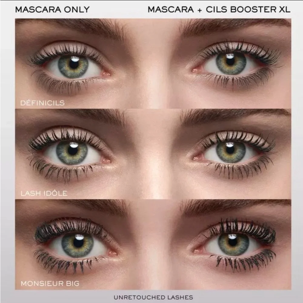 Lancome Monsieur Big black mascara & Cils Booster XL duo full size New